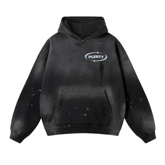 Plenty Dreams Vintage Wash Frayed Fleece Hoodie